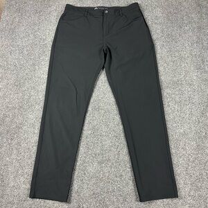 Vuori Meta Pants Black men’s 34X30 Stretch 5-Pocket Everyday Sporty Trousers